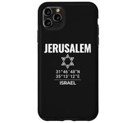 Jerusalem Coordinates Israel Heritage Star of David Case for iPhone 11 Pro Max
