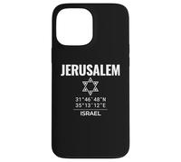 Jerusalem Coordinates Israel Heritage Star of David Case for iPhone 13 Pro Max