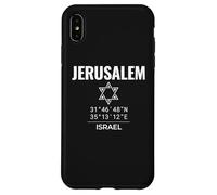 Jerusalem Coordinates Israel Heritage Star of David Case for iPhone XS Max