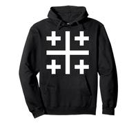 Jerusalem Cross Catholic Christian The Crusades History Cool Pullover Hoodie