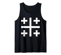 Jerusalem Cross Catholic Christian The Crusades History Cool Tank Top