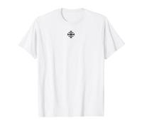 Jerusalem Cross Five-FOLD Cross KNIGHT'S Templar Value Graphic T-Shirt, Men, White, M