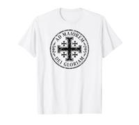 Jerusalem Cross for The Greater Glory of God Black Aged Value Graphic T-Shirt