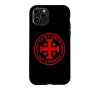 Jerusalem Cross For The Greater Glory of God Red Aged Case for iPhone 11 Pro