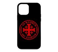 Jerusalem Cross For The Greater Glory of God Red Aged Case for iPhone 12 mini