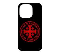 Jerusalem Cross For The Greater Glory of God Red Aged Case for iPhone 14 Pro