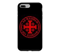 Jerusalem Cross For The Greater Glory of God Red Aged Case for iPhone 7 Plus/8 Plus