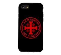 Jerusalem Cross For The Greater Glory of God Red Aged Case for iPhone SE (2020) / 7/8