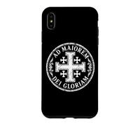 Jerusalem Cross For The Greater Glory of God White Aged Case for iPhone XS Max