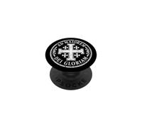 Jerusalem Cross For The Greater Glory of God White Aged PopSockets Adhesive PopGrip