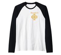 Jerusalem Cross - GOD Wills IT - Deus Vult Raglan Baseball Tee
