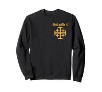 JERUSALEM CROSS - GOD WILLS IT - DEUS VULT Sweatshirt