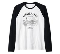 Jerusalem Holy City Israel City of David Biblical Roots Raglan Baseball Tee