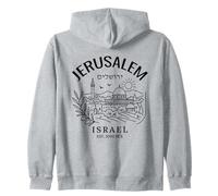 Jerusalem Holy City Israel City of David Biblical Roots Zip Hoodie