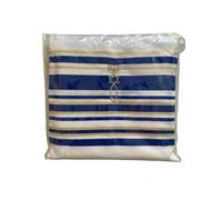 Jerusalem Imports New Covenant Prayer Shawl, English/Hebrew & Bag (Israel) Holy Land