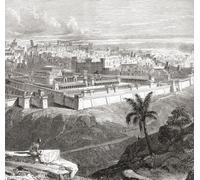 Jerusalem in the time of Jesus Christ showing the Temple as restored by Herod the Great. From Cassell's Illustrated Universal History published 1883. Poster Print by Ken Welsh (15 x 14)