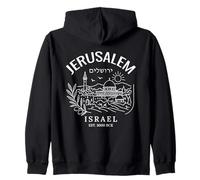 Jerusalem Israel City for Zion and Biblical Holy Land Zip Hoodie