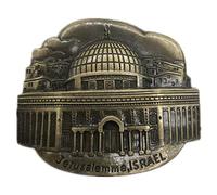 Jerusalem Israel Fridge Magnet 3D Metal Handmade Craft Tourist Travel City Souvenir Collection Letter Refrigerator Sticker