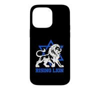 Jerusalem Israel Rising Lion Jewish Star Of David Vintage Case for iPhone 14 Pro Max
