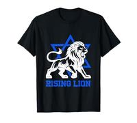 Jerusalem Israel Rising Lion Jewish Star of David Vintage T-Shirt