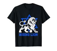 Jerusalem Israel Rising Lion Jewish Star of David Vintage Value Graphic T-Shirt