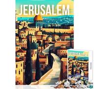 Jerusalem, Israel Travel 1000 Pieces Puzzles for Adults Great Gifts for Games Hand Speed Race Home Decoration Toys for And from 14 Years And over size 50x75cm