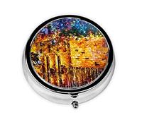 Jerusalem Jewish Mini Medicine Box Storage Container Organizer Portable Pocket Medicine Box Pill Container