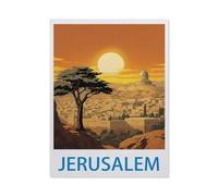 Jerusalem,Jigsaw Puzzles for Adults 1000 Piece, Classic Puzzle Teens Boys Girls Puzzles Sturdy Tight Fitting Pieces,Letters On Back for Ideal Challenging And Gift(75x50cm)-ED100