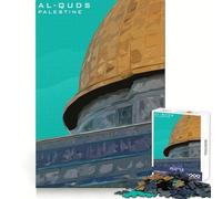Jerusalem Palestine AlQUDS Jigsaw Puzzles 1000 Pieces for Adults Decompress Game Tight Joint Home Enjoyable (38x52cm)