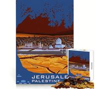 Jerusalem Palestine Design 1000-piece Puzzle for Teenagers Clear Logic Snug Joint Fun Activity Christmas Surprise (50x75cm)