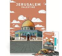 Jerusalem Palestine Design 1000 Pieces Jigsaw Puzzles for Adults Indoor Play Fine Detail Home Activity (38x26cm)
