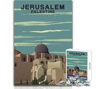 Jerusalem Palestine Mosque Puzzles for Teenagers 1000 Piece Educational Mental Focus Game Heartwarming Special Present Idea Size 38x52cm