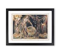 Jerusalem Plate By William Blake Classic Painting Framed Print | A2 Black Framed Wall Art | Ready to Hang | Classic Historical Picture | Living Room Bedroom Lounge Office