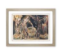 Jerusalem Plate By William Blake Classic Painting Framed Print | A3 Oak Framed Wall Art | Ready to Hang | Classic Historical Picture | Living Room Bedroom Lounge Office