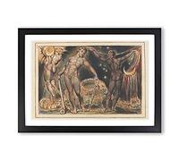 Jerusalem Plate by William Blake Framed Print | A2 Black Framed Wall Art | Ready to Hang | Modern Nature Picture | Living Room Bedroom Lounge Office