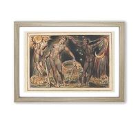 Jerusalem Plate by William Blake Framed Print | A2 Oak Framed Wall Art | Ready to Hang | Modern Nature Picture | Living Room Bedroom Lounge Office