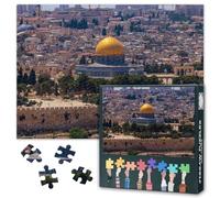 Jerusalem Puzzles for Adults 1000 Pieces, Mosque of Al-aqsa Jigsaw Puzzles, The Temple Mount Adult Puzzle for Adults, Educational Fun Games or Toys for Elders Friends 20X27 INCH