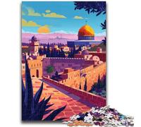 Jerusalem Skyline 1000 Piece Jigsaw Puzzles for Teenagers Gifts,Educational Games Home Decoration Deal As Gifts for The Whole Family (50x75cm)