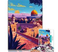 Jerusalem Skyline Jigsaw Puzzles for Teenagers 2000 Piece,Educational Game Challenge Toy Wall Decoration Unique Birthday And Xmas Gifts 70x100cm