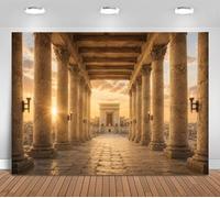 Jerusalem Temple Backdrop Ancient Israel Hallway Photography Background Biblical Religious Church Event Party Decoration Photo Booth Banner