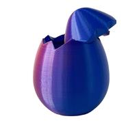 Jeruytgh 3D Printed Egg,Reusable Collectible Fillable Figurine,Colorful Easter Eggs | Decor For Candy Easter Basket Boys Friends Family Home School Studio Desk Tabletop