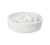 Jeruytgh Dog Bowl Slow Feeder, with Non-Slip Base, 13x13x4cm, Pets Anti-Choke Eating Dish, Food Bowl Feeder, Portable and Lightweight, for Everyday Meals and Treats