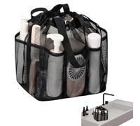 Jeruytgh Mesh Shower Bag, Travel Shower Tote, Multifunctional Dorm Bag, Quick Drying, Large Capacity, 18x14x20cm for Ensures That Water Evaporates Quickly, Preventing Odors