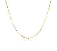 JeryWe 14K Gold Dainty Necklace Trendy Disc Chain Necklace for Women Teengirls Jewelry Gifts