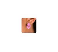 JeryWe Clip On Earrings for Women Hypoallergenic Non Pierced 14K Gold Plated Non Tarnish Chunky Knot Ear Clips No Piercing Drop Statement Fake Earring Lightweight Fashion Accessories Pink-Knot
