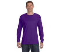Jerzees 5.6 oz. 50/50 Heavyweight Blend Long-Sleeve T-Shirt - purple - Medium