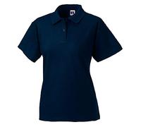 Jerzees Colours Ladies 65/35 Hard Wearing Pique Short Sleeve Polo Shirt (L) (French Navy)