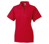 Jerzees Colours Ladies 65/35 Hard Wearing Pique Short Sleeve Polo Shirt (XS) (Classic Red)