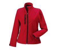 JERZEES Women's Water Resistant & Windproof Soft Shell Jacket in Red | Size: Small Jerzees Red S