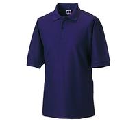 Jerzees Colours Mens 65/35 Hard Wearing Pique Short Sleeve Polo Shirt (2XL) (Purple)